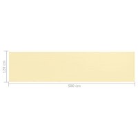 vidaXL Balkon-Sichtschutz Beige 120x500 cm HDPE