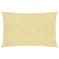 vidaXL Sonnensegel 160 g/m² Beige 2x3 m HDPE