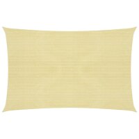 vidaXL Sonnensegel 160 g/m² Beige 3x4,5 m HDPE