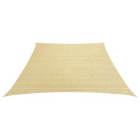 vidaXL Sonnensegel 160 g/m&sup2; Beige 3/4x2 m HDPE