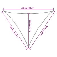 vidaXL Sonnensegel 160 g/m&sup2; Hellgr&uuml;n 3x3x4,2 m HDPE