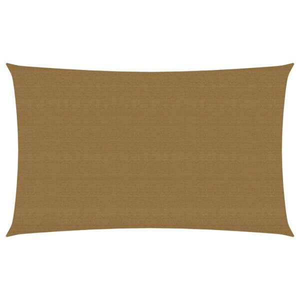 vidaXL Sonnensegel 160 g/m&sup2; Taupe 2x4,5 m HDPE