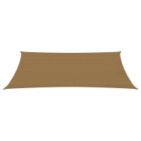 vidaXL Sonnensegel 160 g/m&sup2; Taupe 2x4,5 m HDPE