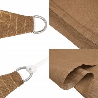 vidaXL Sonnensegel 160 g/m&sup2; Taupe 4,5x4,5x4,5 m HDPE