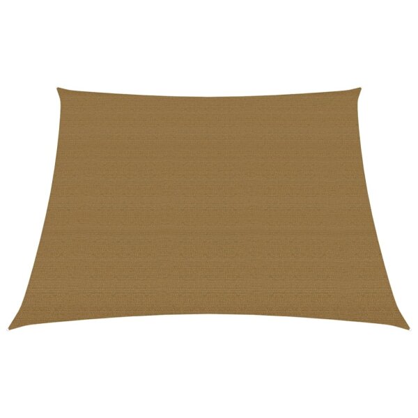 vidaXL Sonnensegel 160 g/m&sup2; Taupe 3/4x3 m HDPE