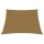 vidaXL Sonnensegel 160 g/m&sup2; Taupe 3/4x3 m HDPE