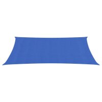 vidaXL Sonnensegel 160 g/m&sup2; Blau 2x5 m HDPE