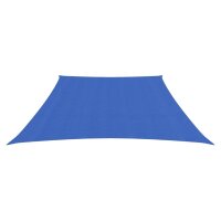 vidaXL Sonnensegel 160 g/m² Blau 3/4x2 m HDPE