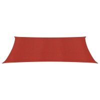 vidaXL Sonnensegel 160 g/m&sup2; Rot 2x4 m HDPE