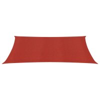 vidaXL Sonnensegel 160 g/m&sup2; Rot 2x4,5 m HDPE