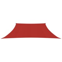 vidaXL Sonnensegel 160 g/m&sup2; Rot 3/4x3 m HDPE