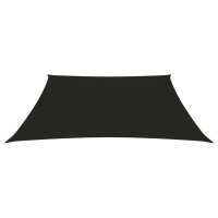 vidaXL Sonnensegel 160 g/m&sup2; Schwarz 2,5x2,5 m HDPE