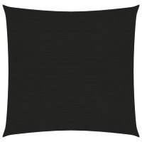 vidaXL Sonnensegel 160 g/m² Schwarz 4x4 m HDPE