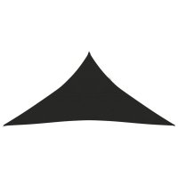 vidaXL Sonnensegel 160 g/m² Schwarz 3x3x3 m HDPE