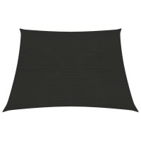 vidaXL Sonnensegel 160 g/m² Schwarz 4/5x3 m HDPE