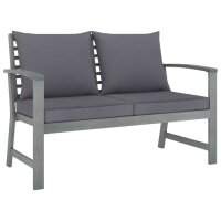 vidaXL 4-tlg. Garten-Lounge-Set mit Auflagen Massivholz Akazie