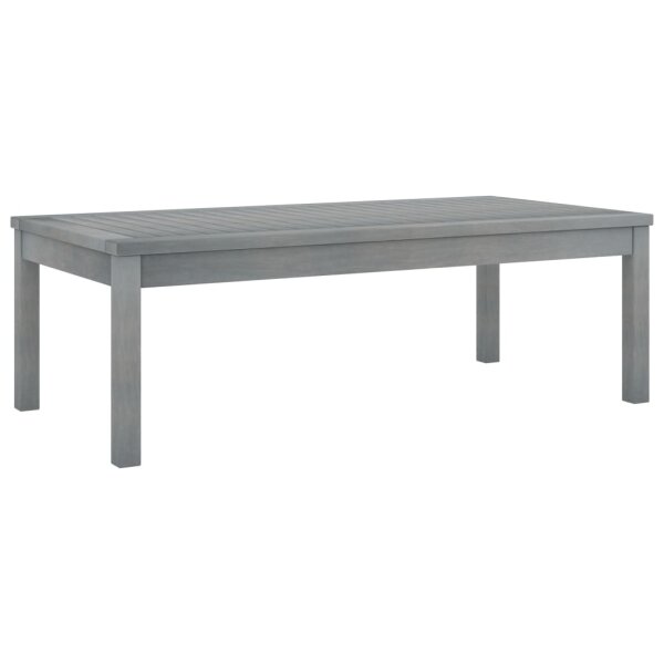 vidaXL Couchtisch 100x50x33 cm Grau Massivholz Akazie