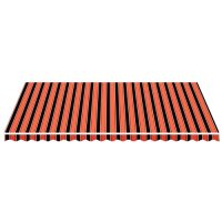vidaXL Markisenbespannung Orange und Braun 5x3,5 m