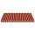 vidaXL Markisenbespannung Orange und Braun 5x3,5 m