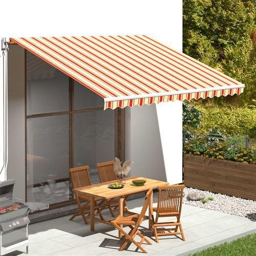 WOWONA Markisenbespannung Gelb und Orange 4x3,5 m