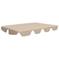 vidaXL Ersatzdach für Hollywoodschaukel Beige 188/168x110/145 cm