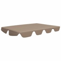 vidaXL Ersatzdach f&uuml;r Hollywoodschaukel Taupe 188/168x110/145 cm