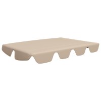 vidaXL Ersatzdach f&uuml;r Hollywoodschaukel Beige 150/130x70/105 cm