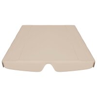 vidaXL Ersatzdach f&uuml;r Hollywoodschaukel Beige 150/130x70/105 cm