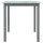 vidaXL Gartentisch Hellgrau 80x80x74 cm Aluminium und Glas