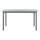 vidaXL Gartentisch Hellgrau 150x90x74 cm Aluminium und Glas