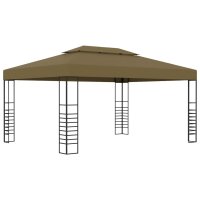 vidaXL Pavillon 3x4 m Taupe 180 g/m²