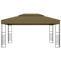 vidaXL Pavillon 3x4 m Taupe 180 g/m&sup2;