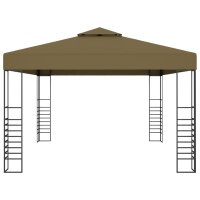 vidaXL Pavillon 3x4 m Taupe 180 g/m&sup2;