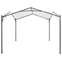 vidaXL Pavillon 3x3x2,6 m Weiß 180 g/m²