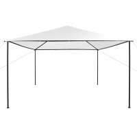 vidaXL Pavillon 4x4x3 m Wei&szlig; 180 g/m&sup2;