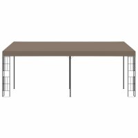 vidaXL Wand-Pavillon 6x3 m Taupe Stoff