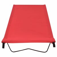 vidaXL Campingbett 180x60x19 cm Oxford-Gewebe und Stahl Rot