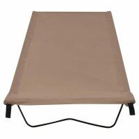 vidaXL Campingbett 180x60x19 cm Oxford-Gewebe und Stahl Taupe