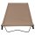 vidaXL Campingbett 180x60x19 cm Oxford-Gewebe und Stahl Taupe