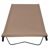 vidaXL Campingbetten 2 Stk. 180x60x19 cm Oxford-Gewebe und Stahl Taupe