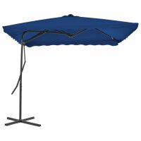 vidaXL Sonnenschirm mit Stahlmast Blau 250x250x230 cm