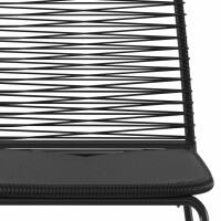 vidaXL Gartenst&uuml;hle 4 Stk. Poly Rattan Schwarz