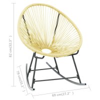 vidaXL Outdoor-Acapulco-Stuhl Poly-Rattan Beige