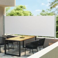 vidaXL Ausziehbare Seitenmarkise 600x160 cm Creme