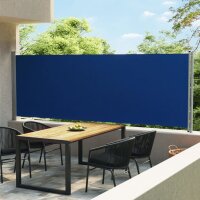 vidaXL Ausziehbare Seitenmarkise 600x160 cm Blau