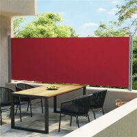 vidaXL Ausziehbare Seitenmarkise 600x160 cm Rot