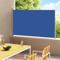 vidaXL Ausziehbare Seitenmarkise 180x300 cm Blau