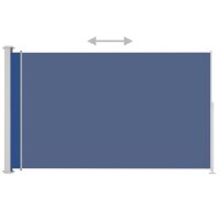 vidaXL Ausziehbare Seitenmarkise 180x300 cm Blau