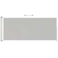 vidaXL Seitenmarkise Ausziehbar 180x500 cm Creme