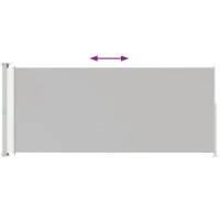 vidaXL Ausziehbare Seitenmarkise 200x500 cm Creme